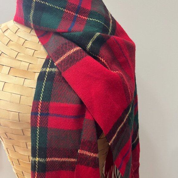 Women's plaid scarf - Picture 3 of 4